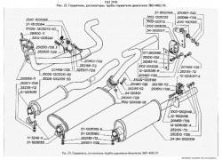 Глушитель, резонаторы, трубы глушителя двигателя ЗМЗ-4062.10 - Интернет-магазин автозапчастей «Дилижанс» в Орске